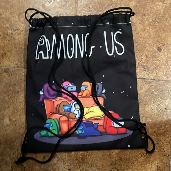 AMONG US pull string backpack 🎒 - Picture 3 of 5